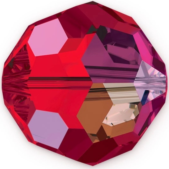 As Low As $2 4mm Light Siam AB Swarovski Crystal Round 5000 Beads 8pcs - Picture 1 of 2